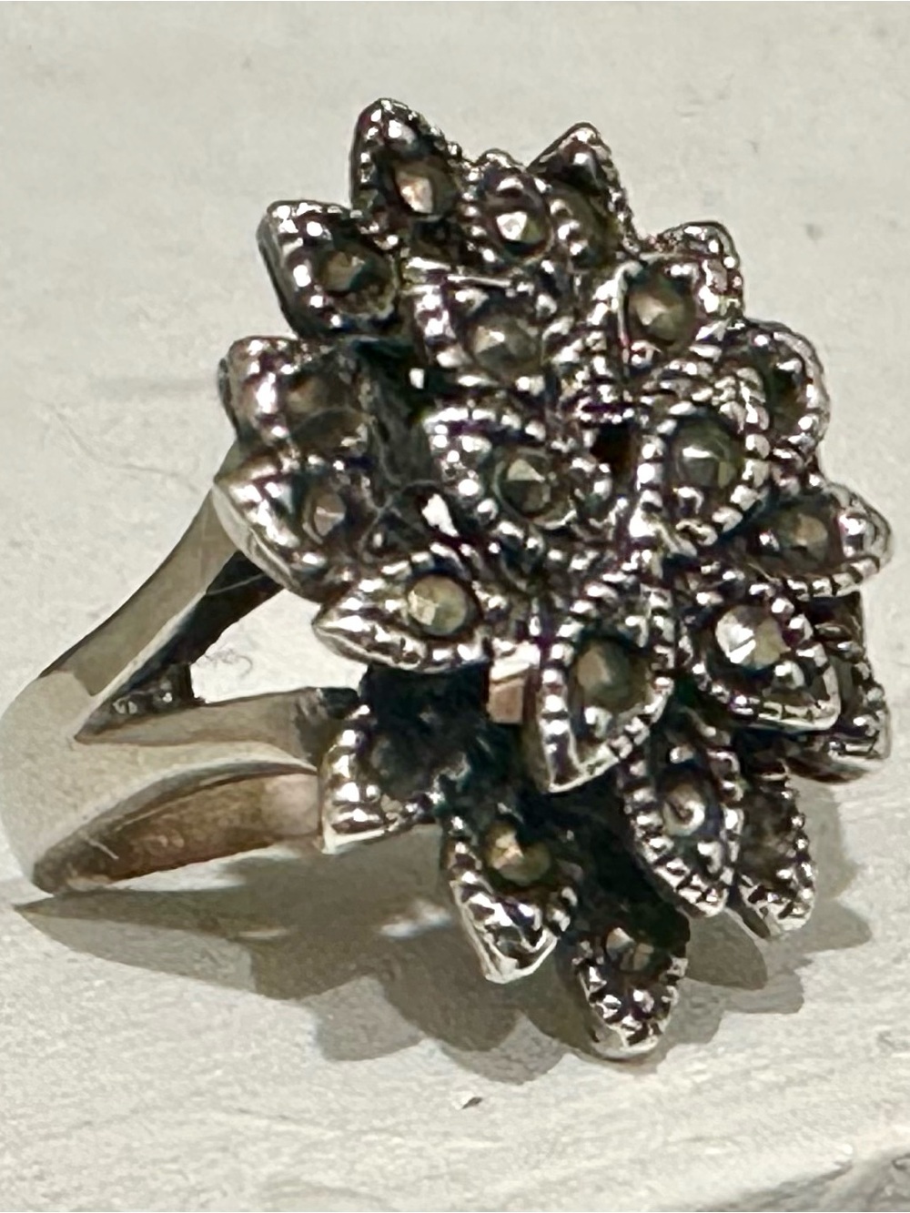 Sterling Silver Marcasite Ring